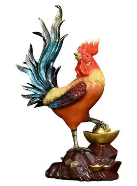 新中式金鸡独立树脂摆件乔迁礼