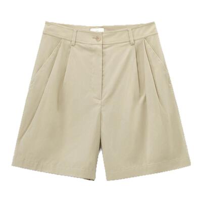 OVV2025春夏新款女装淡人经典舒适柔软百慕大直筒休闲短裤