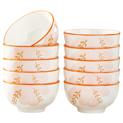 纬廷加厚陶瓷家用釉下彩餐具饭碗