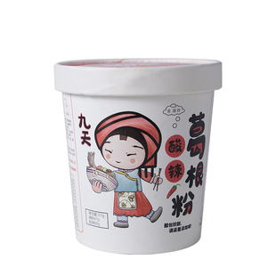 张家界九天酸辣粉整箱6桶简装非油炸酸辣葛根红薯粉方便速食粉丝