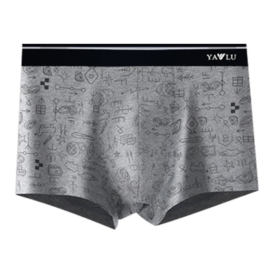 雅鹿男士内裤棉质抗菌透气平角裤
