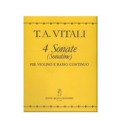维塔利四首奏鸣曲小提琴和钢琴