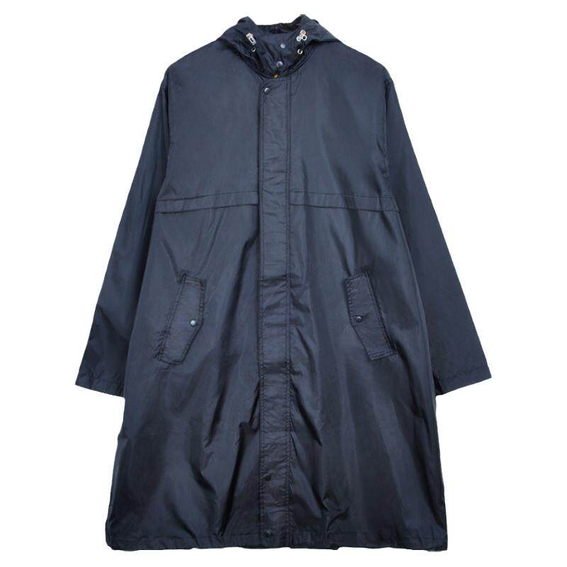 战术雨衣长款全身时尚黑色单人加厚长款女款女士成人大衣外套衫男