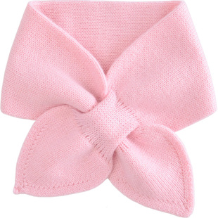 韩国秋冬女童羊绒脖套围巾可爱男宝宝儿童针织羊毛纯色围脖洋气潮