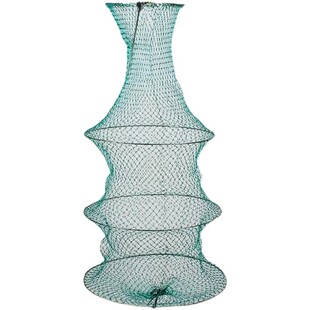 简易束口鱼护地插三层胶丝鱼护鲫鱼软钢丝小鱼篓活鱼袋小网兜1