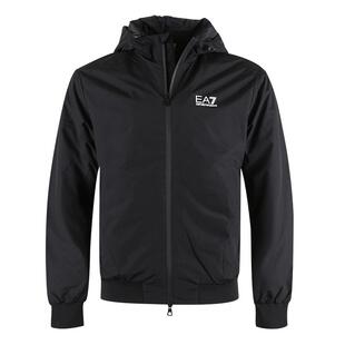 【自营】EMPORIO ARMANI/阿玛尼EA7连帽拉链加绒夹克棉服外套