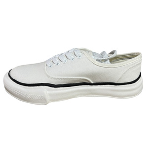 日潮东京解构溶解小白鞋女冈山帆布鞋男百搭复古休闲鞋透气情侣款