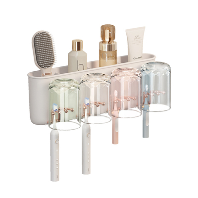 挤牙膏器壁挂免打孔牙刷置物架