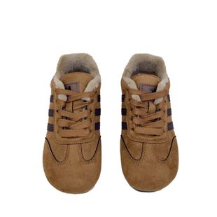 2025新款秋冬系带加绒棉鞋平底保暖舒适德训女棉鞋老北京布鞋女棉