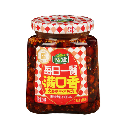 恒谊210g花生油开胃菜拌面拌饭酱