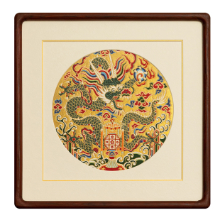 南京云锦研究所博物馆新中式团龙挂画非遗工艺摆件礼盒升职礼品