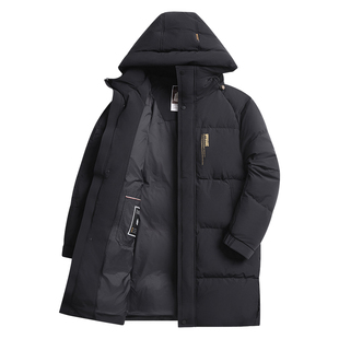 杉杉官方新款中长款羽绒服男士加厚保暖鹅绒服商务外套休闲防寒服