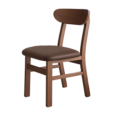 实木软包餐椅新款饭店椅子