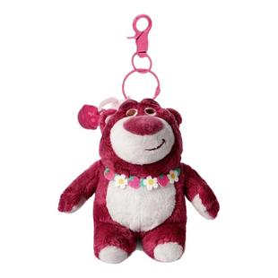 迪士尼草莓熊背包书包小挂件饰品毛绒公仔玩偶情侣钥匙扣女生可爱