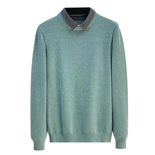 假两件毛衣男春秋季修身潮流衬衫领针织衫2025新款商务带领毛衫