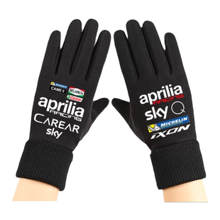 阿普利亚Aprilia厂队motogp摩托车可触屏手套男女骑行车分指保暖
