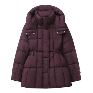 200斤特大码90白鸭绒收腰羽绒服女冬季胖mm宽松加肥连帽厚外套300