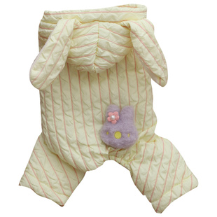 小体比熊秋冬季衣服厚款泰迪马尔济斯茶杯犬宠物狗狗冬天四脚棉衣