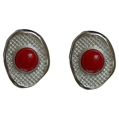 Vintage古着银色复古耳环