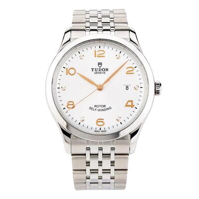 帝舵商务机械镶钻男表