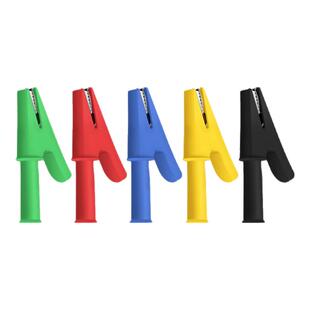 中号夹子带插孔插式全包30A鳄鱼夹黄铜4MM纯铜电线夹高压