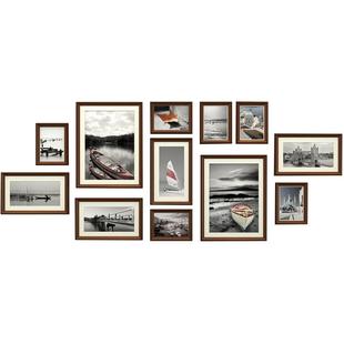 实木照片框挂墙7寸10寸16寸免打孔像框创意画框外框A3大尺寸相框