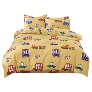 1米35床笠四件套全棉纯棉儿童135x200家用1.35床1.2一三五2二5八8