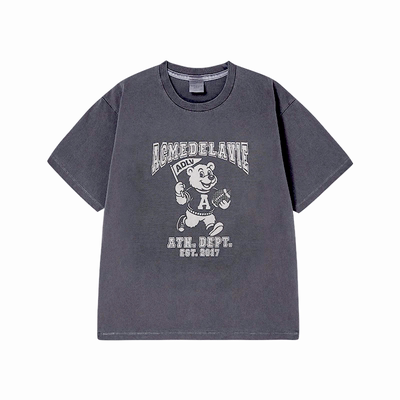 ADLV水洗短袖宽松T恤2026新款