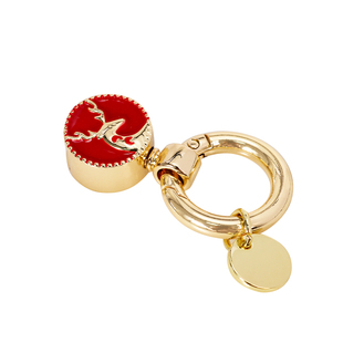 金属 一鹿有你钥匙扣编绳龙纹汽车饰包包挂件 锁匙扣diy五金配件