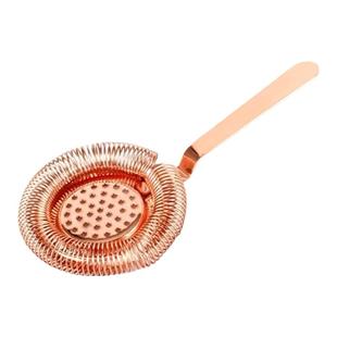 专业不锈钢欧式霍桑调酒滤冰器调酒用隔冰器过滤隔冰漏网器滤酒器