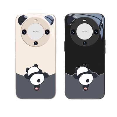 适用华为mate60pro+手机壳熊猫