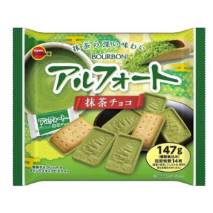 日本零食 Bourbon波路梦布尔本豆乳威化豆奶 抹茶 夹心代餐饼干棒