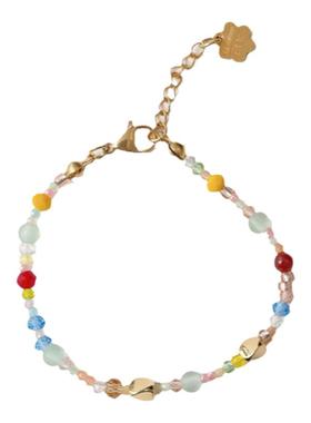 水晶珠珍珠串珠手链多巴胺手串