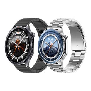 适用于oppowatchx2手表带x3三珠钢金属腕带新款OPPO智能运动一加手表2钢带OnePlusWatch2/3/2R男女高级配件