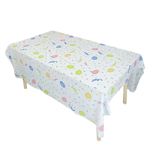 新款棒棒糖新年桌布一次性厚儿童生日派对幼儿园小学课桌教室布置