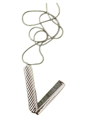 马总同款小众设计梳子项链时尚高级感可折叠梳子毛衣链高冷感项链