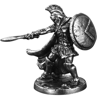 【斯巴达完整版11枚】合金属勇士兵人模型手办玩具桌游战棋子摆件