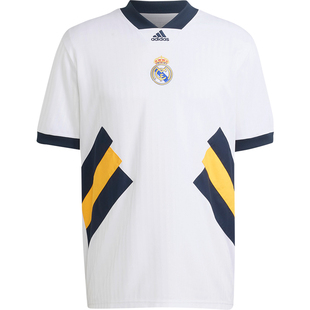 天天正品阿迪达斯22/23皇马复古球衣休闲短袖运动男子T恤 HT6456