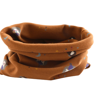 儿童纯棉春秋季围脖嘟嘟啦男童女孩单层保暖脖套宝宝可爱卡通围巾