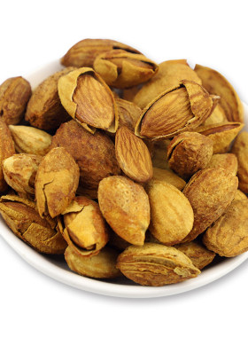美国巴旦木手剥大杏仁炒香脆500g