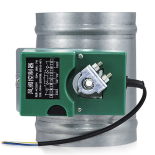 桐宇 镀锌板16N电动风阀 五档风量调节阀 多角度调节蝶阀管道风阀