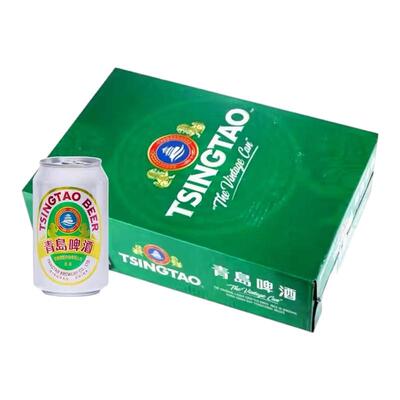 青岛啤酒一厂出口香港白罐整箱