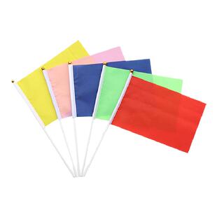 旗博士小彩旗手摇旗儿童幼儿园标记迷你小旗子彩旗手拿三角旗运动会手持小旗子定制 订做班旗小红旗