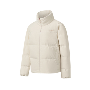 鸿星尔克羽绒服女款2025冬季新款女士三防运动面包服棉服夹克外套