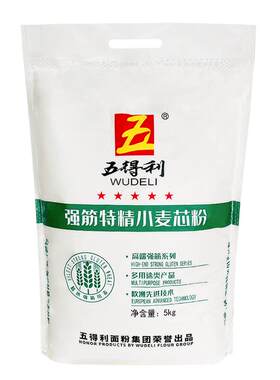 五得利强筋特精小麦芯粉5kg包子