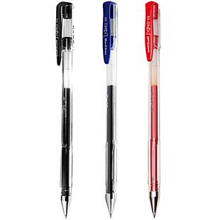 【自营】日本UNI三菱中性笔学生刷题考试专用 办公文具速干黑色笔中性笔UM-100 子弹头 0.5mm中性笔笔芯UMR-5