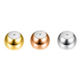 18k金定位珠硅胶调节珠珍珠耳饰diy项链黄金手串隔珠配件手链散珠