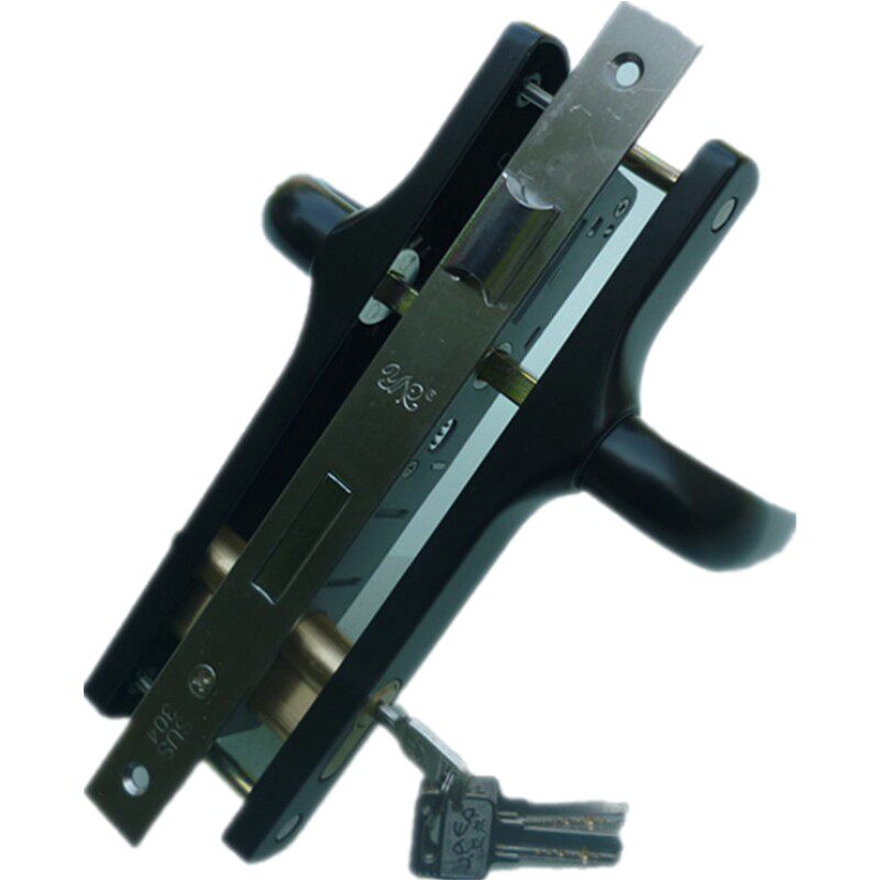 亚尔8520铝合金门锁平开门锁50型门锁执手锁 大门锁 超窄门锁配件