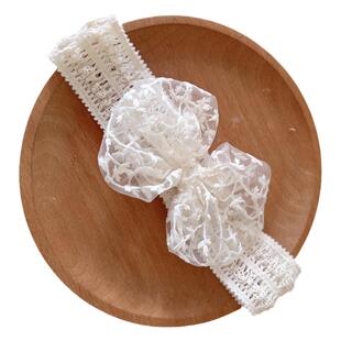 韩版婴儿发带女宝宝蕾丝蝴蝶结头饰满月百天周岁公主可爱超萌发饰