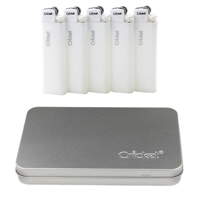 草蜢一次性打火机铁盒尼龙防爆